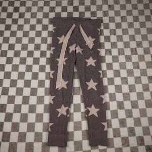 Honeydew pj bottoms pants grey pink stars sherpa  S